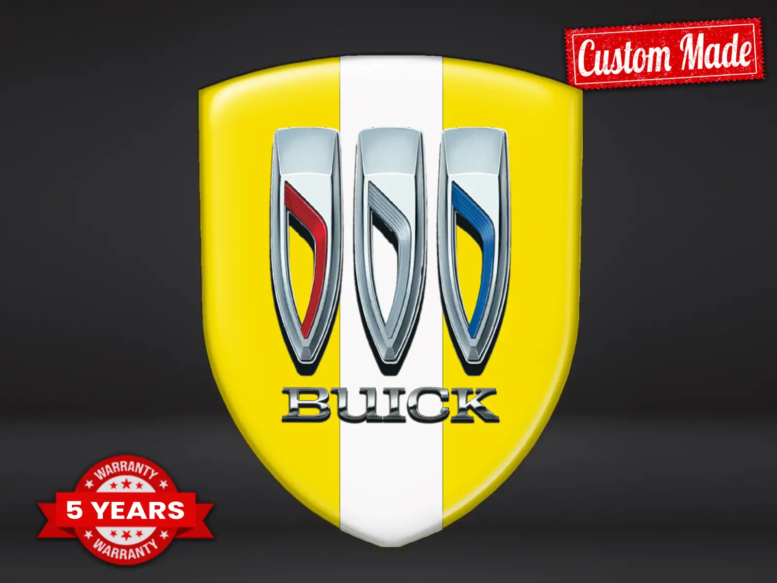 Buick Badges Bombés Durable Max Stylé Pro Performance